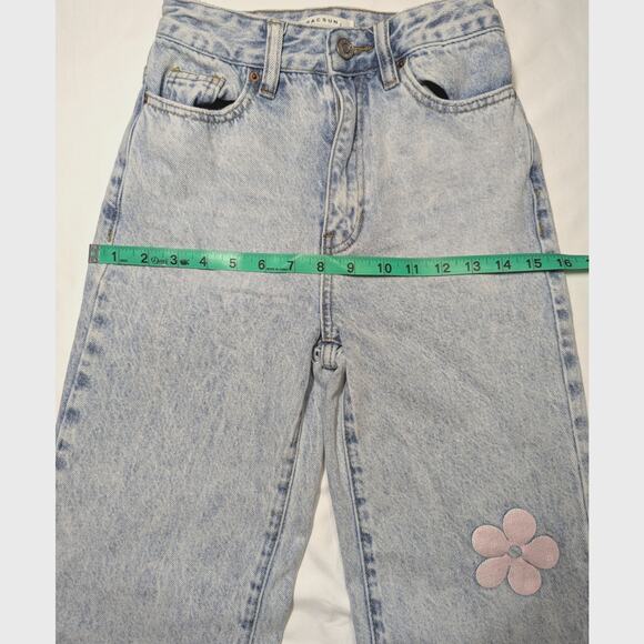 Pacsun Denim 90's Boyfriend Flower Power Jeans Size 22. Pre-Owned. - Picture 4 of 8